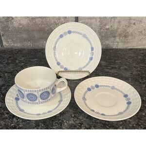 (1) Granada Pontesa Ironstone Cup & Saucer Set + (2) Saucers Castillian Col